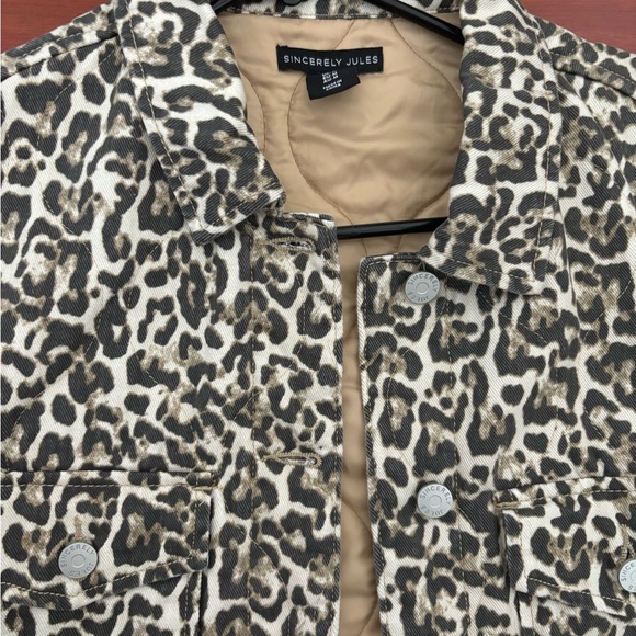 Leopard Jean Jacket - Picture 2 of 4